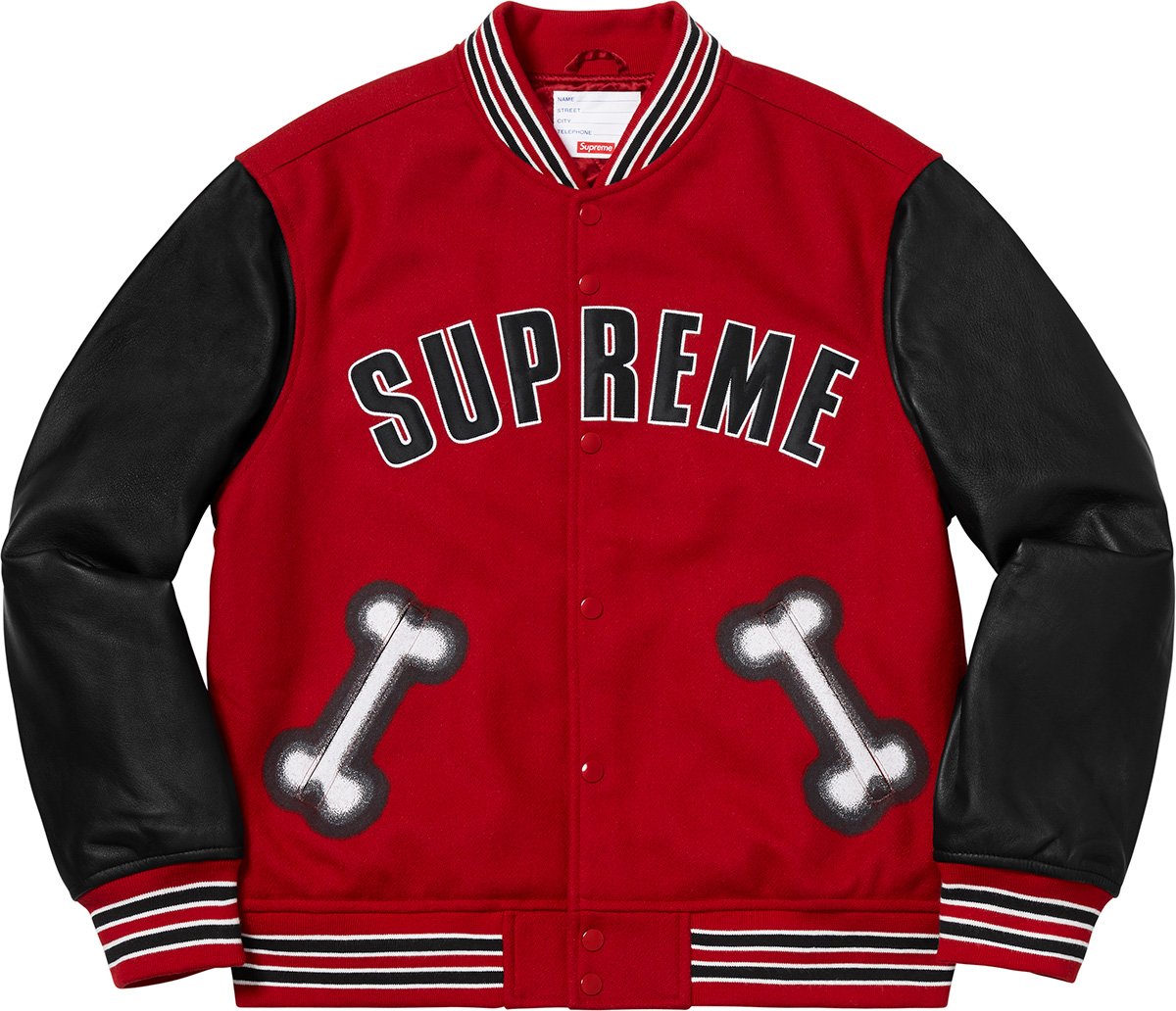 Bone Varsity Jacket - fall winter 2018 - Supreme