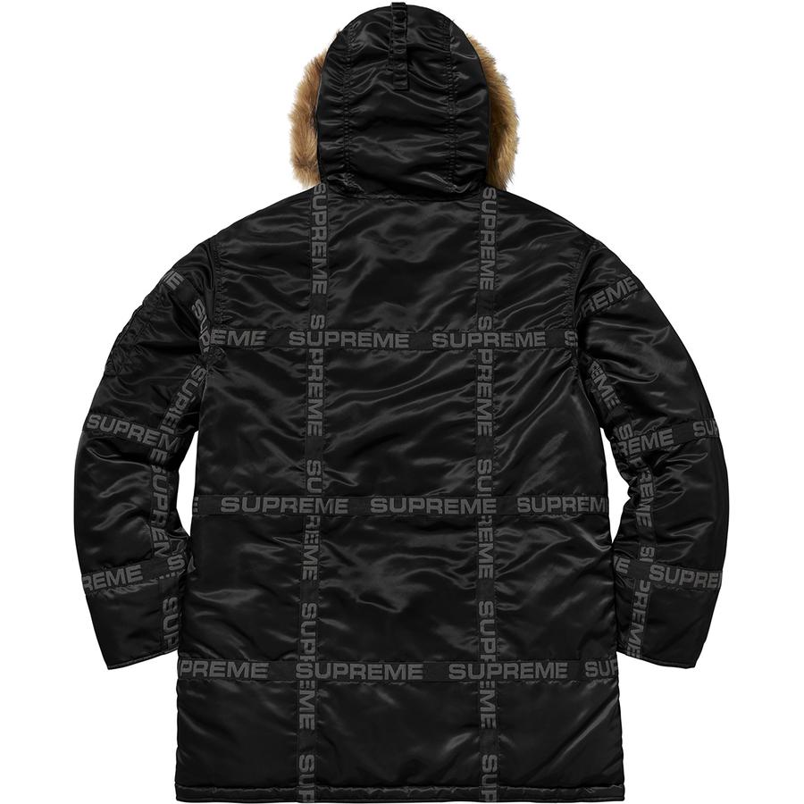 Details on Logo Tape N-3B Parka  from fall winter 2018 (Price is $378)