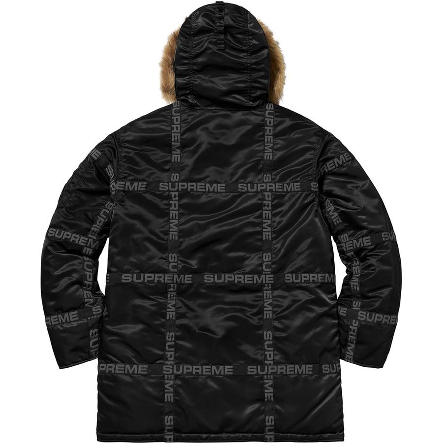 Details on Logo Tape N-3B Parka  from fall winter
                                                    2018 (Price is $378)