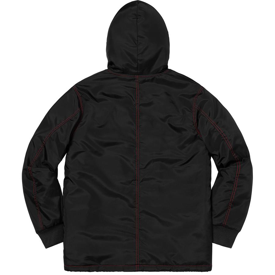 Details on Sherpa Lined Nylon Zip Up Jacket  from fall winter
                                                    2018 (Price is $178)