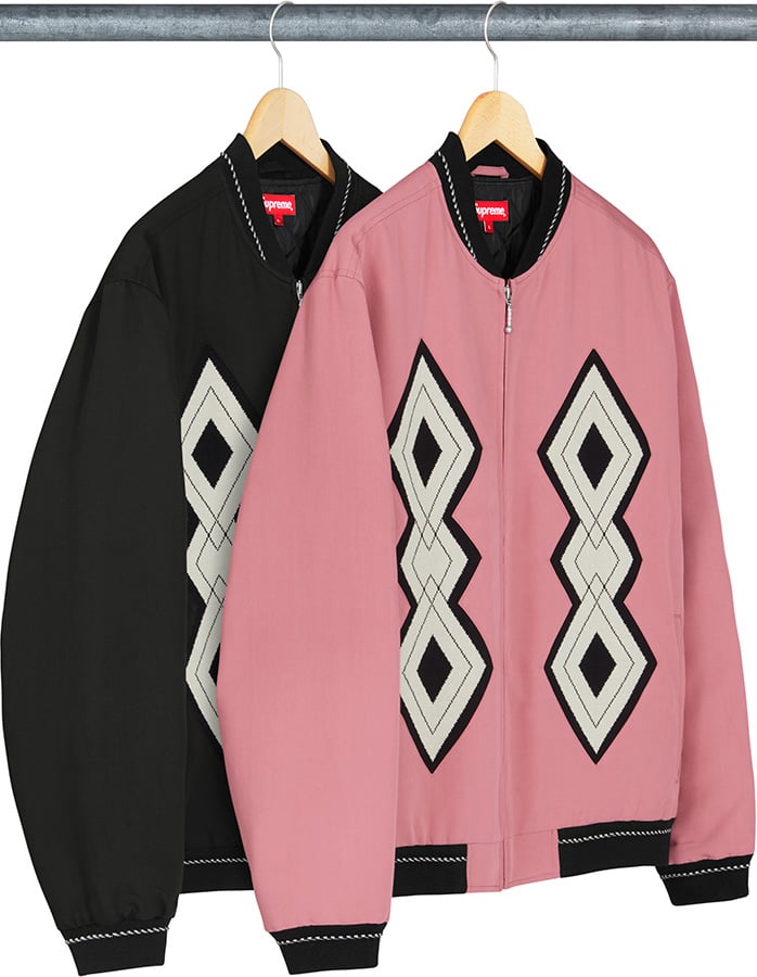 Diamond Rayon Bomber - fall winter 2018 - Supreme