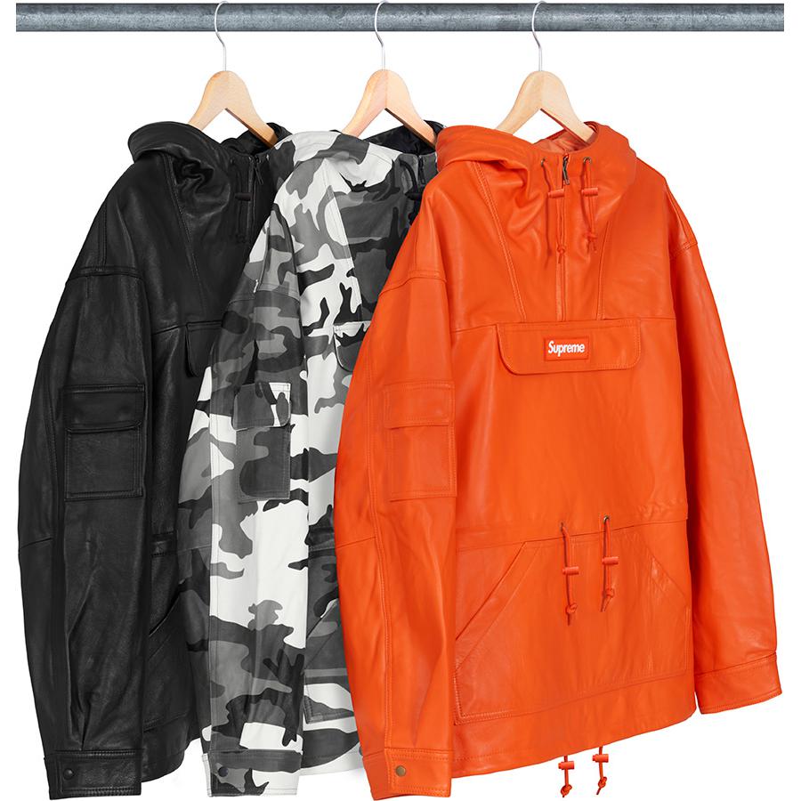 Details on Leather Anorak from fall winter
                                            2018 (Price is $698)
