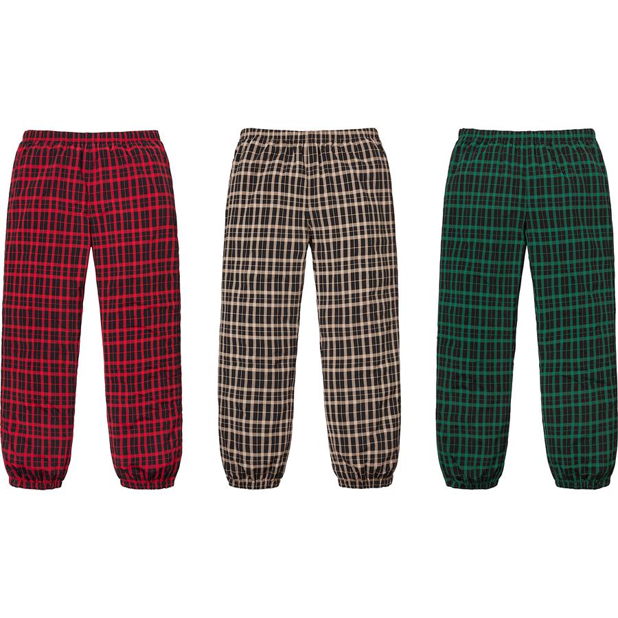 Supreme Nylon Plaid Track Pant releasing on Week 0 for fall winter 2018