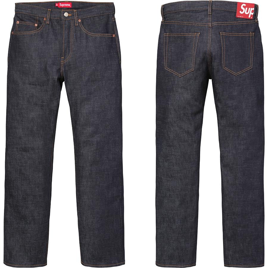 Supreme Rigid Slim Jean released during fall winter 18 season