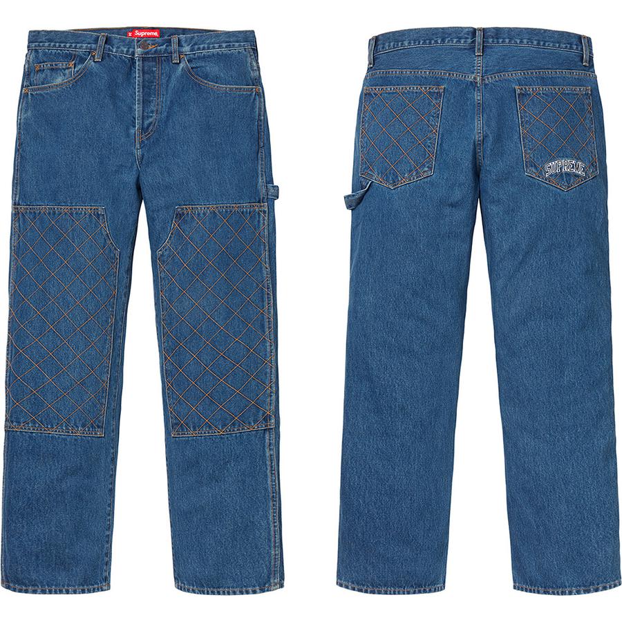 Details on Diamond Stitch Carpenter Jean  from fall winter
                                                    2018 (Price is $158)