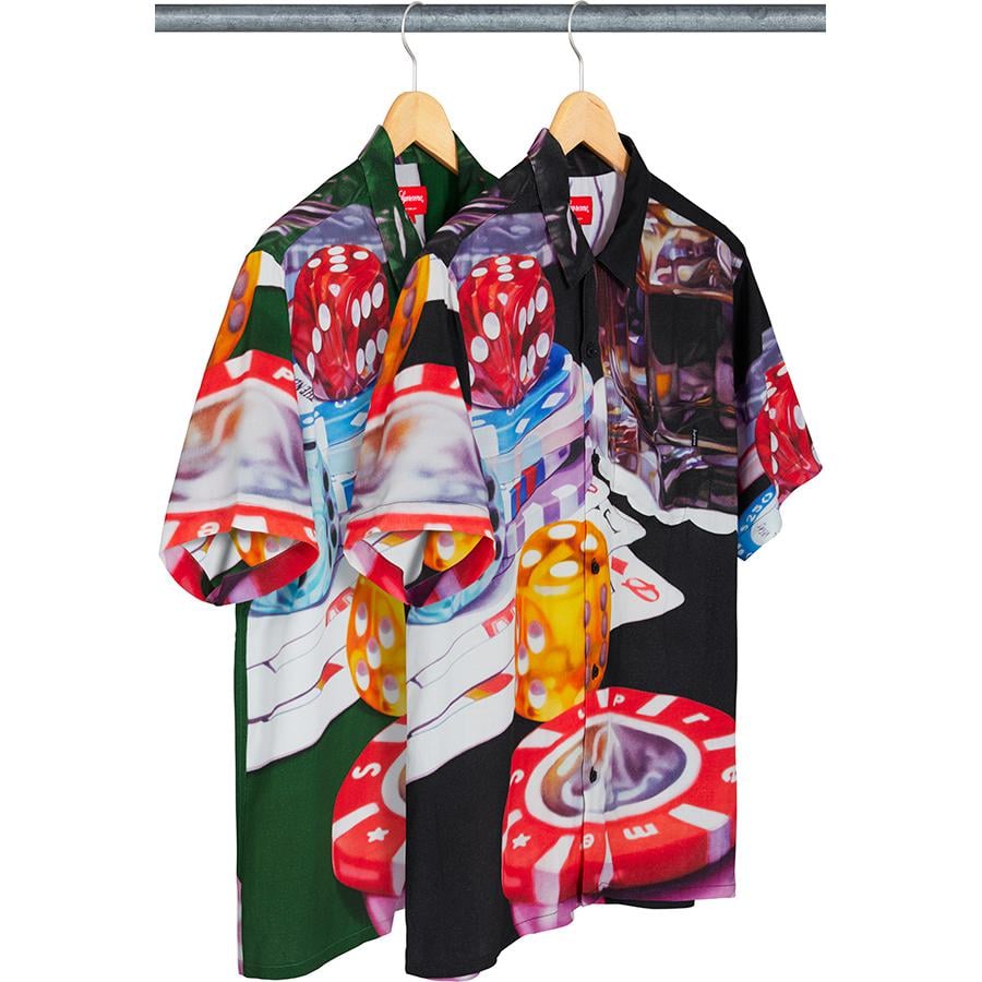 Supreme Casino Rayon Shirt released during fall winter 18 season