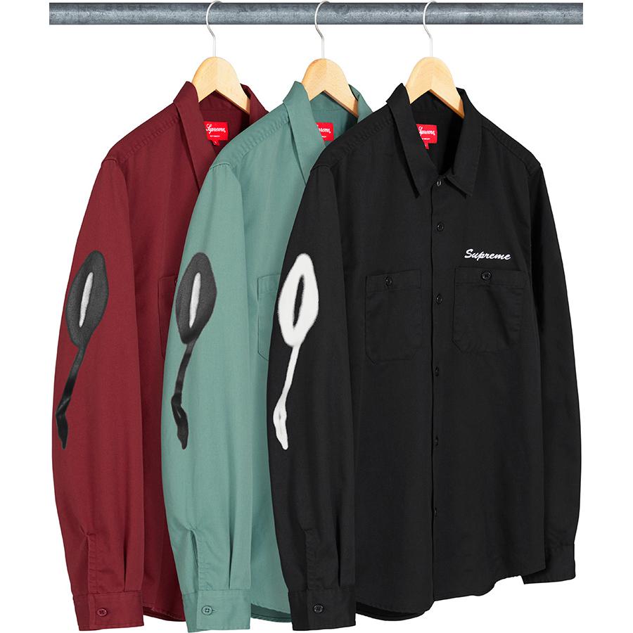 Supreme Rose L S Work Shirt released during fall winter 18 season