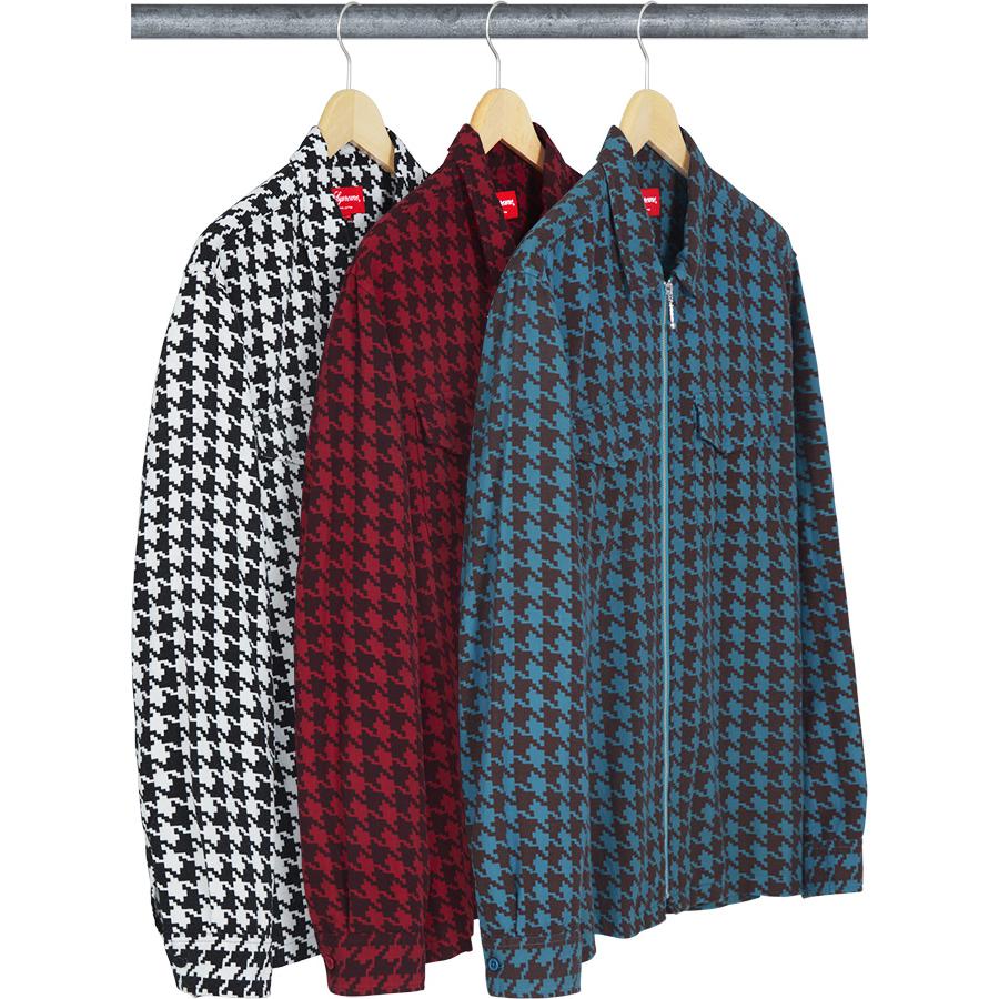 Houndstooth Flannel Zip Up Shirt - fall winter 2018 - Supreme