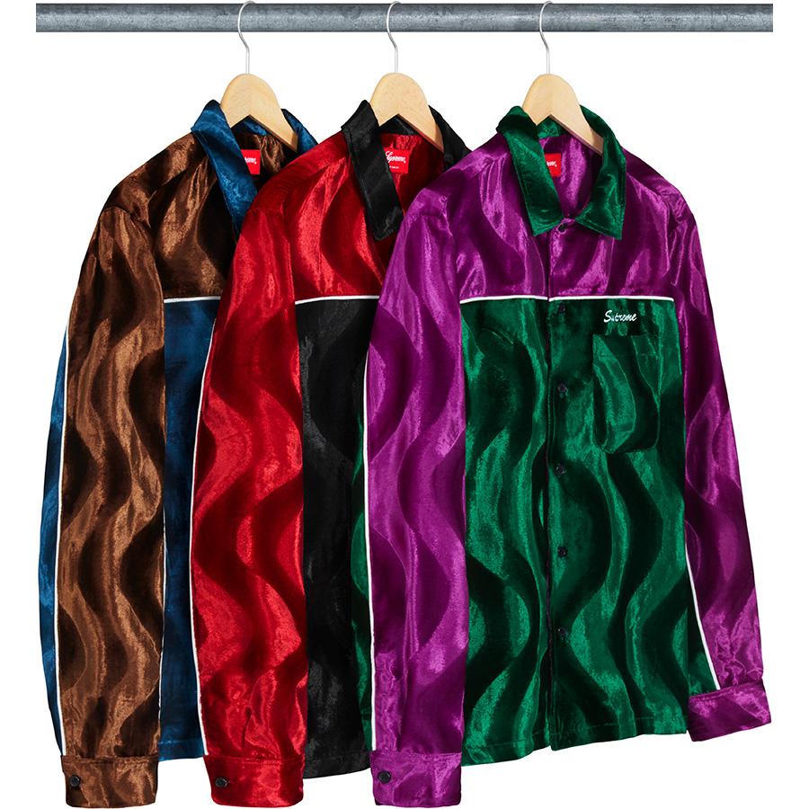 Details on Velvet Swirl Work Shirt from fall winter
                                            2018 (Price is $138)