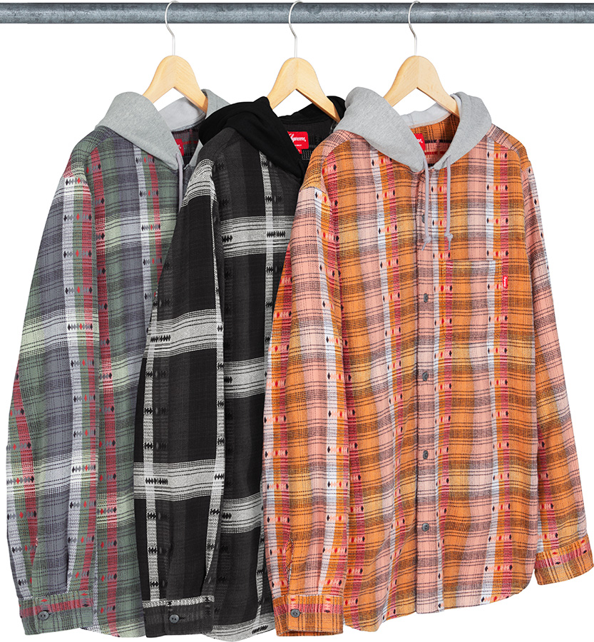 Hooded Jacquard Flannel Shirt - fall winter 2018