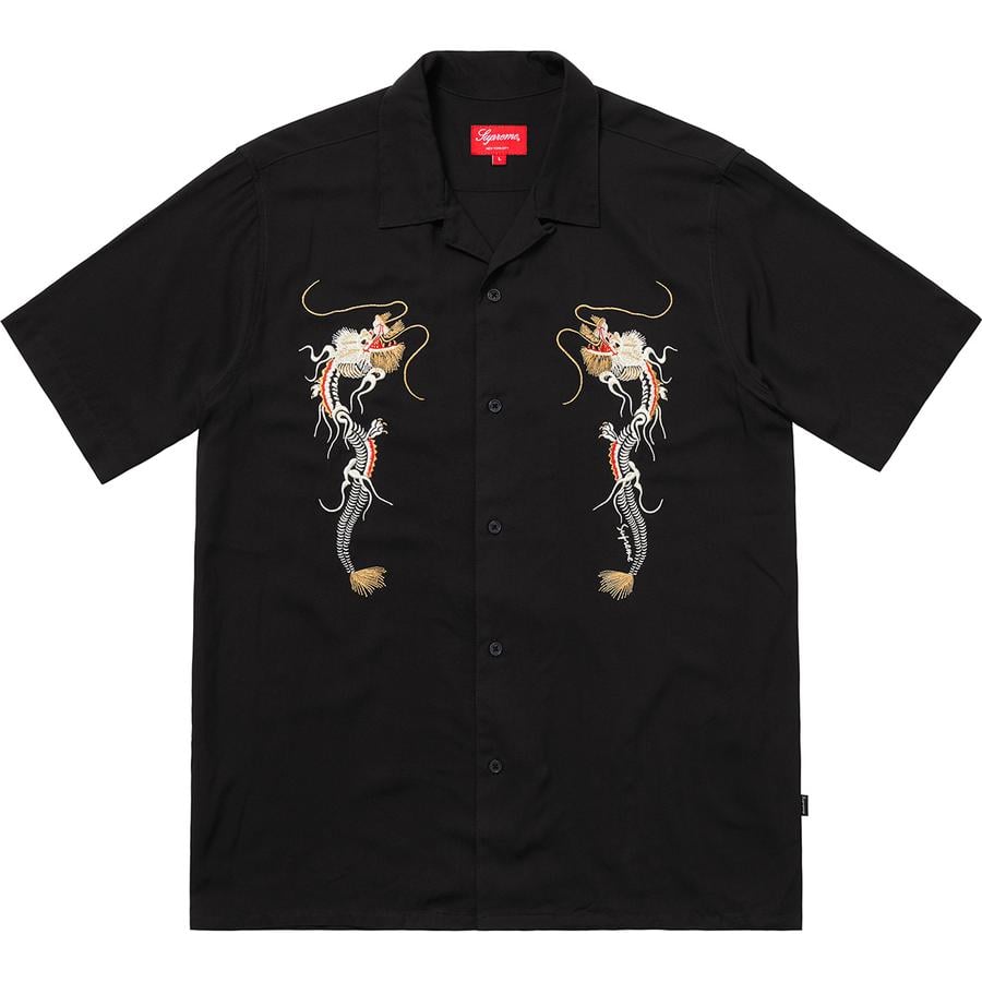 Supreme Dragon Rayon Shirt for fall winter 18 season