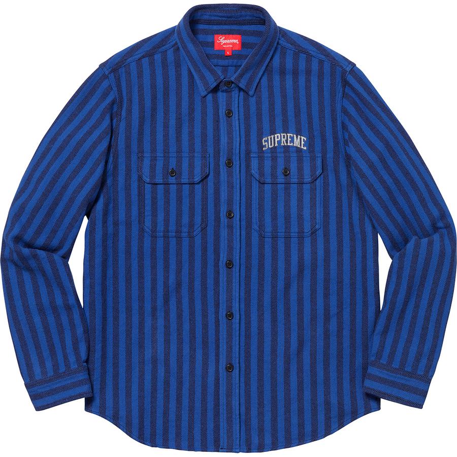 Details on Stripe Heavyweight Flannel Shirt  from fall winter
                                                    2018 (Price is $118)