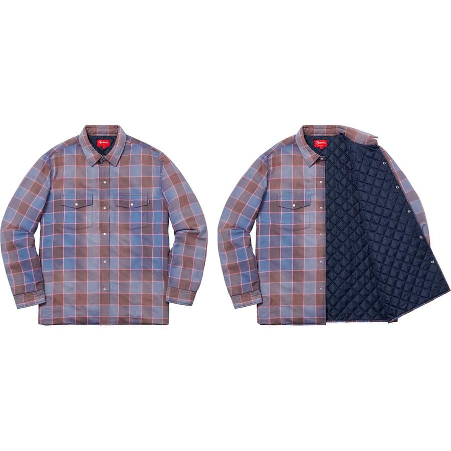 Details on Quilted Faded Plaid Shirt  from fall winter
                                                    2018 (Price is $138)