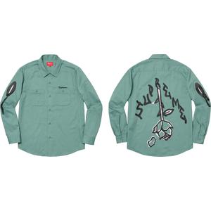 supreme rose work shirt