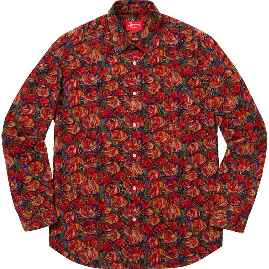 Details on Roses Corduroy Shirt  from fall winter 2018 (Price is $128)