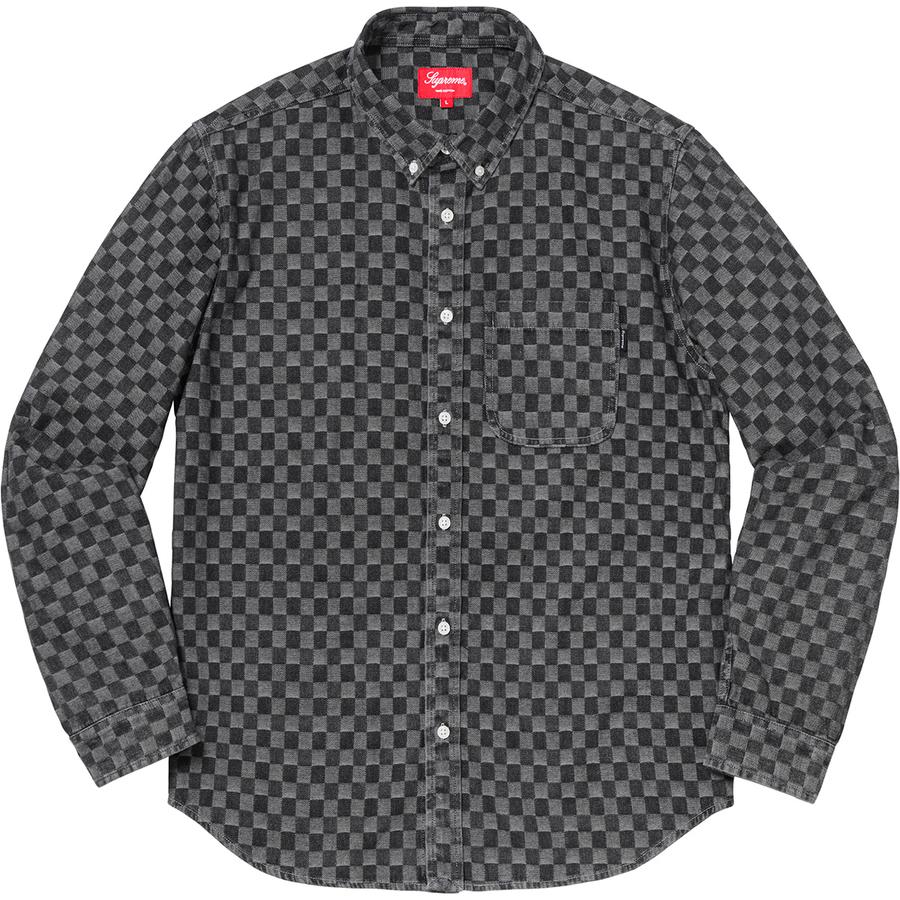 Details on Checkered Denim Shirt  from fall winter
                                                    2018 (Price is $138)