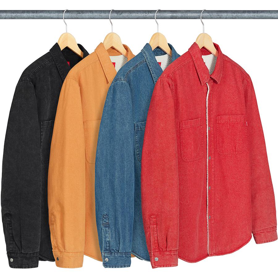 Supreme Sherpa Lined Denim Shirt releasing on Week 18 for fall winter 2018