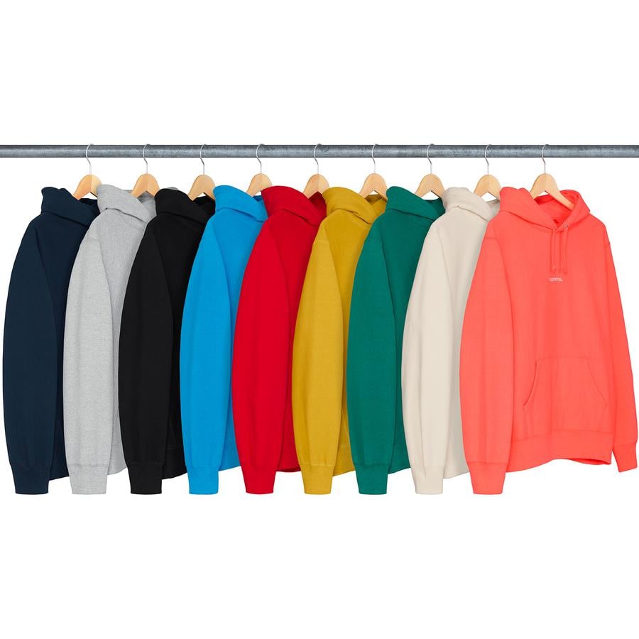 Supreme Trademark Hooded Sweatshirt releasing on Week 3 for fall winter 18
