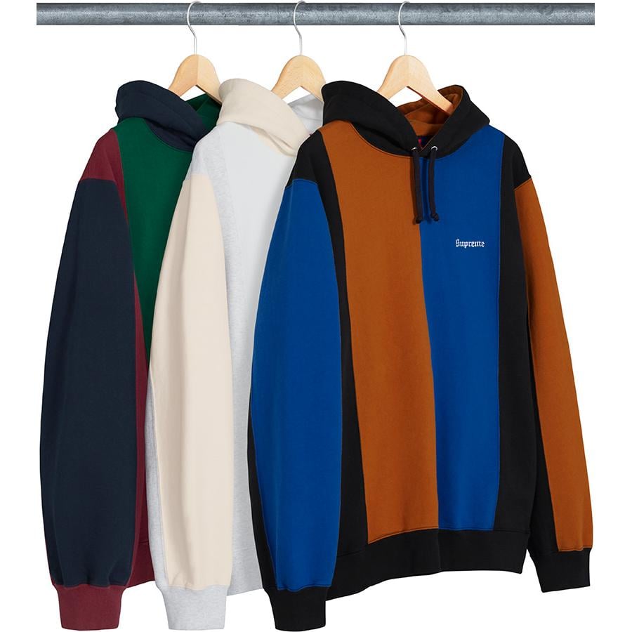 Supreme Tricolor Hooded Sweatshirt released during fall winter 18 season