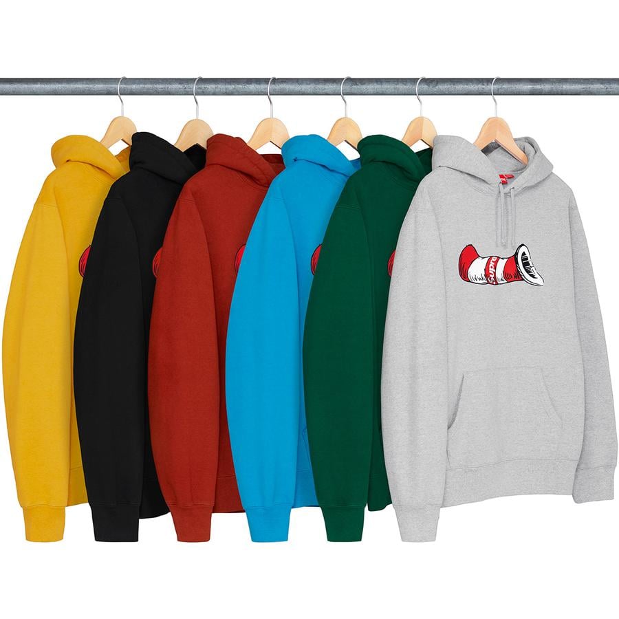 Supreme Cat in the Hat Hooded Sweatshirt released during fall winter 18 season