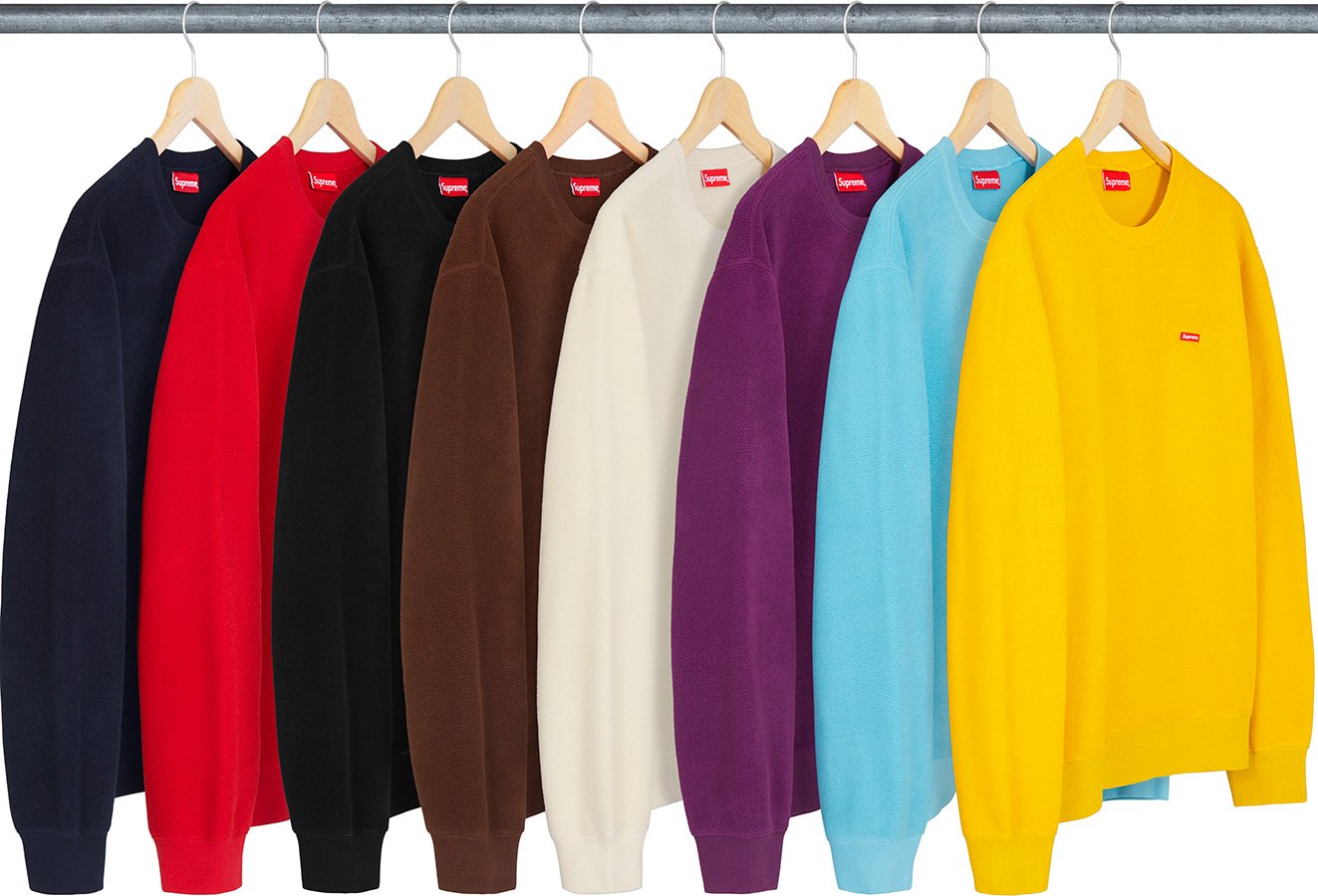 Polartec Small Box Crewneck - fall winter 2018 - Supreme