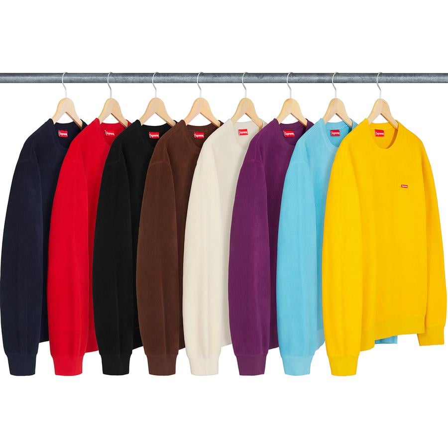 Supreme Polartec Small Box Crewneck released during fall winter 18 season