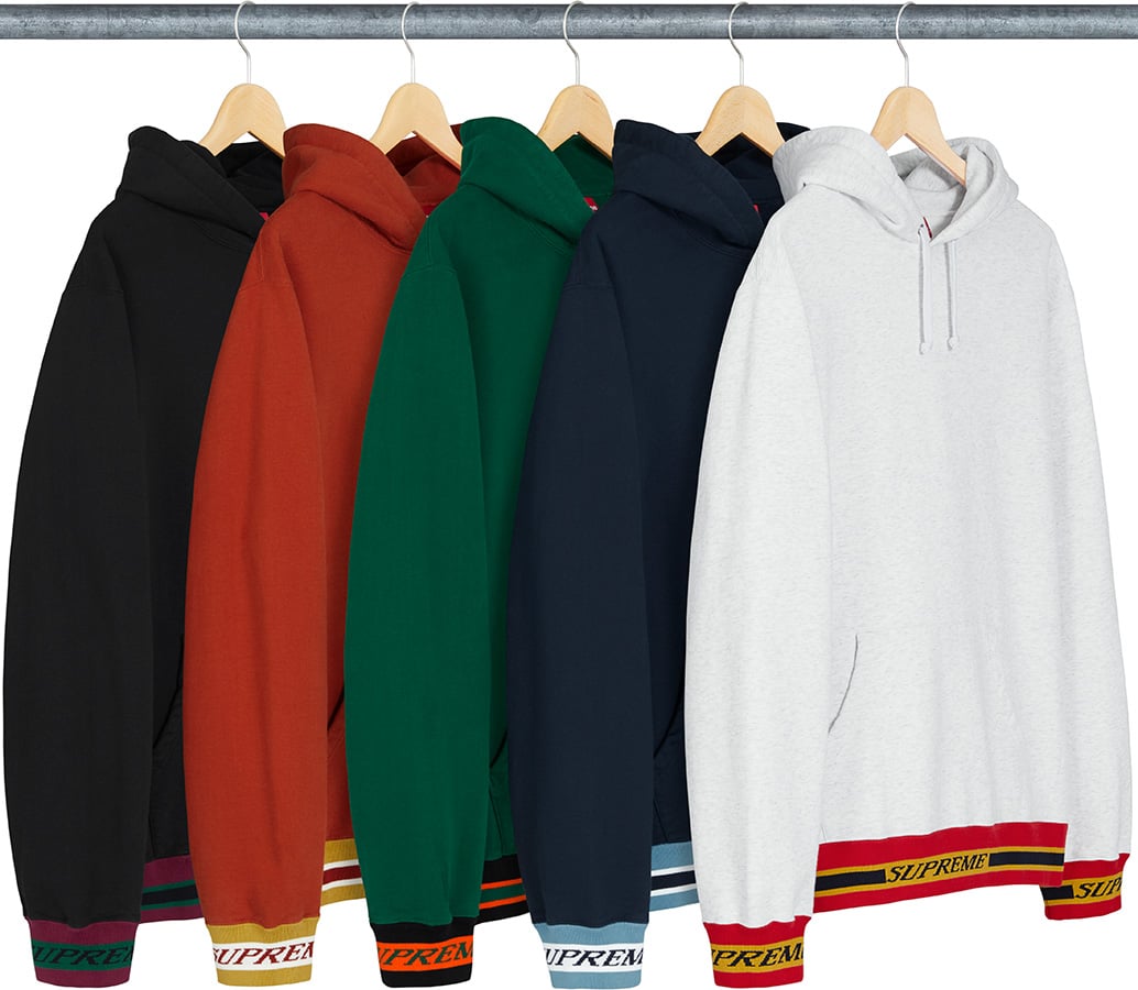 Striped Rib Hooded Sweatshirt - fall winter 2018 - Supreme