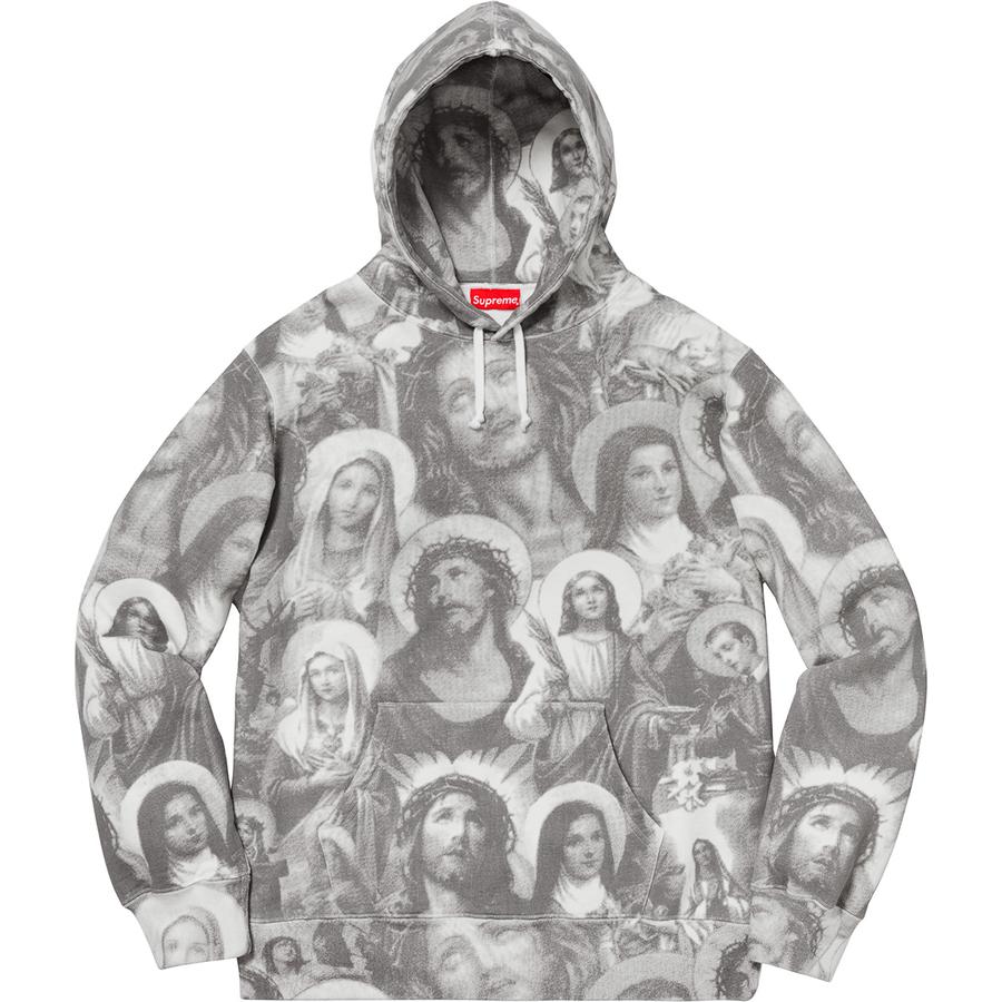 Details on Jesus and Mary Hooded Sweatshirt  from fall winter
                                                    2018 (Price is $178)