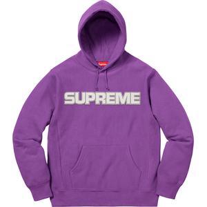 supreme perforated leather hooded sweatshirt