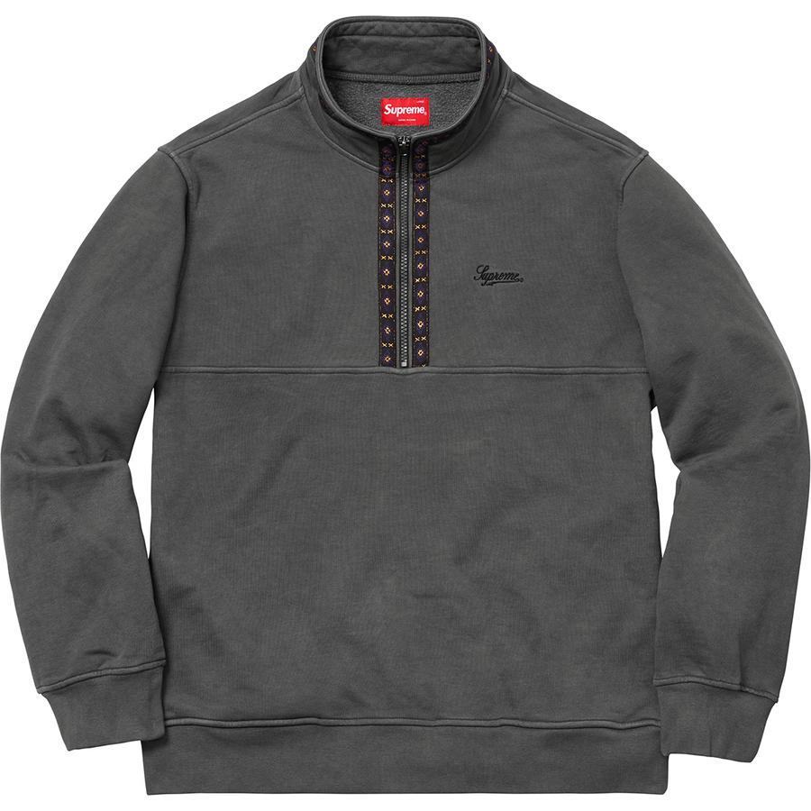 Details on Overdyed Half Zip Sweatshirt  from fall winter 2018 (Price is $148)