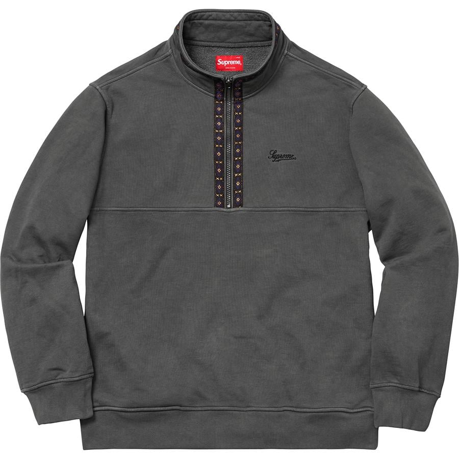 Details on Overdyed Half Zip Sweatshirt  from fall winter
                                                    2018 (Price is $148)