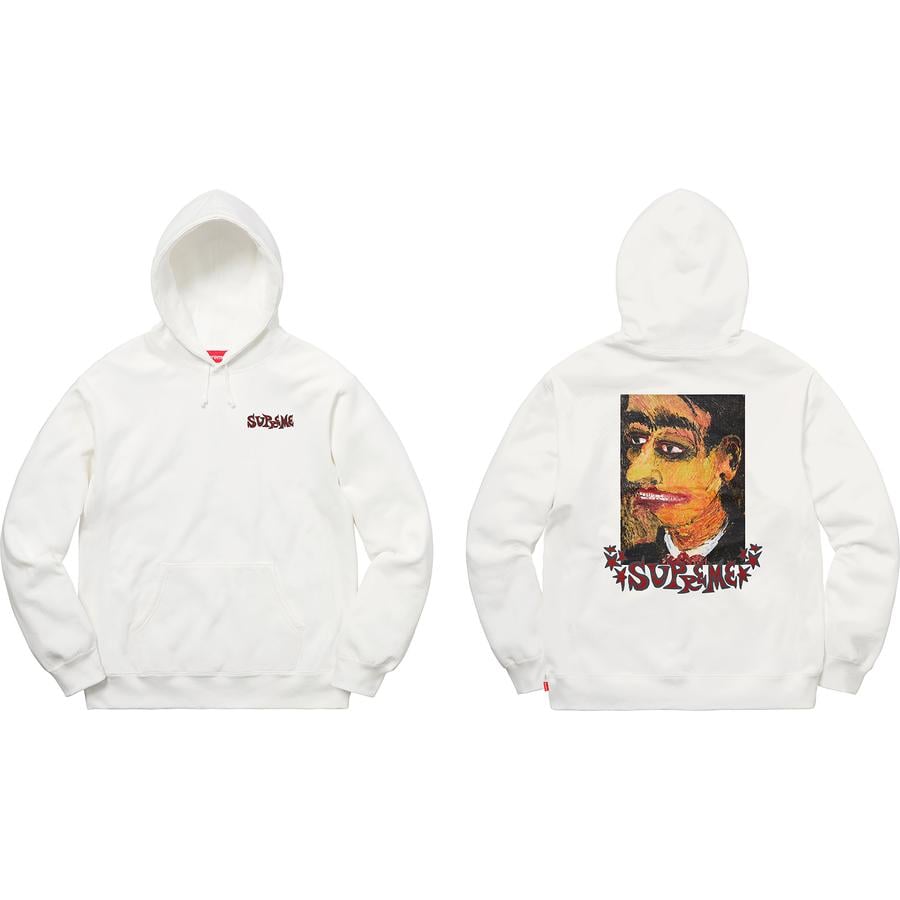 Details on Portrait Hooded Sweatshirt  from fall winter 2018 (Price is $158)