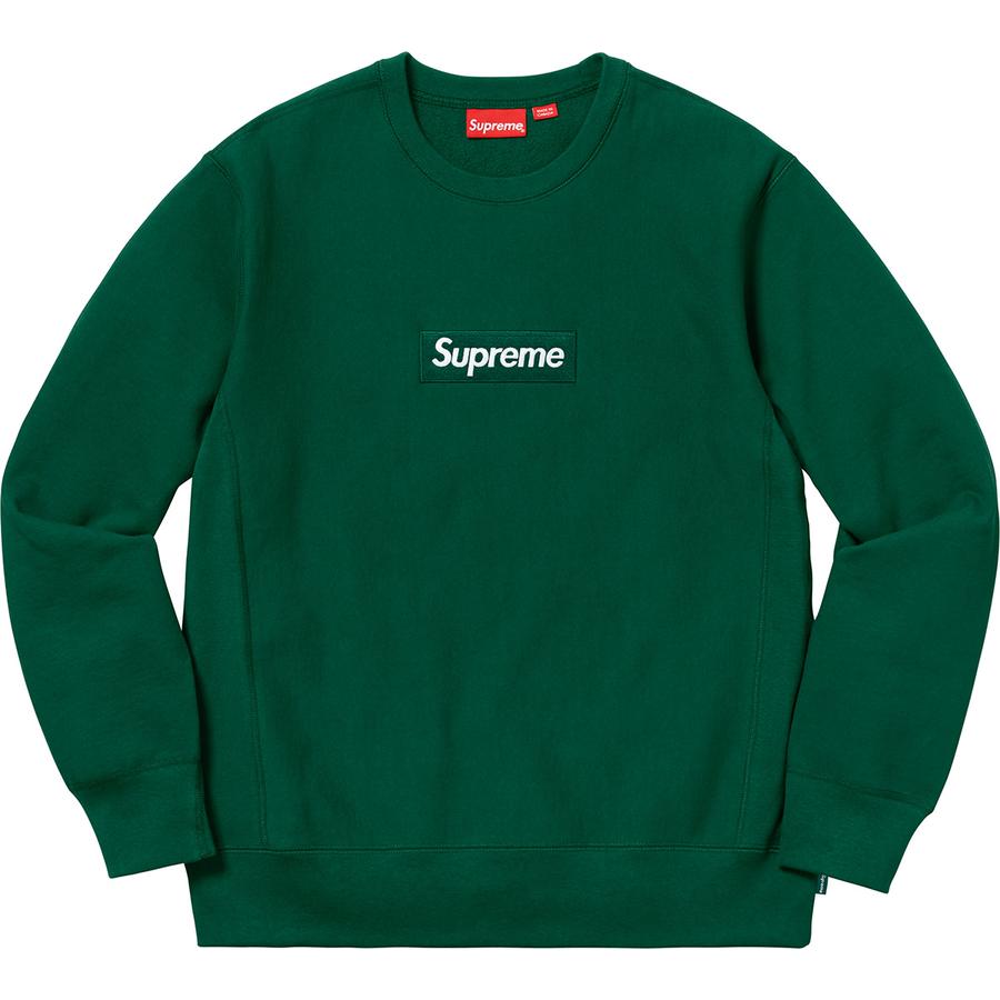 Details on Box Logo Crewneck  from fall winter
                                                    2018 (Price is $158)