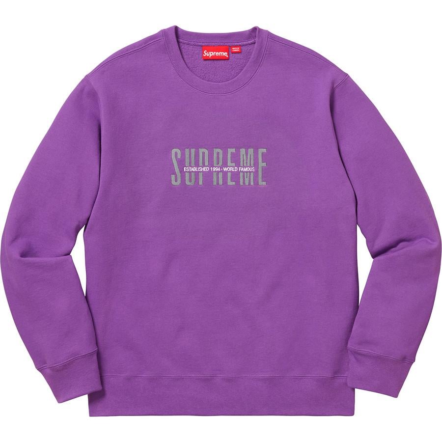 Details on World Famous Crewneck  from fall winter 2018 (Price is $148)