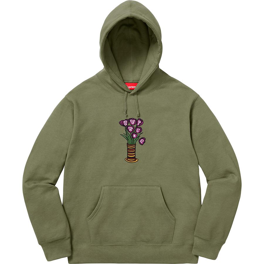 Details on Flowers Hooded Sweatshirt  from fall winter 2018 (Price is $158)