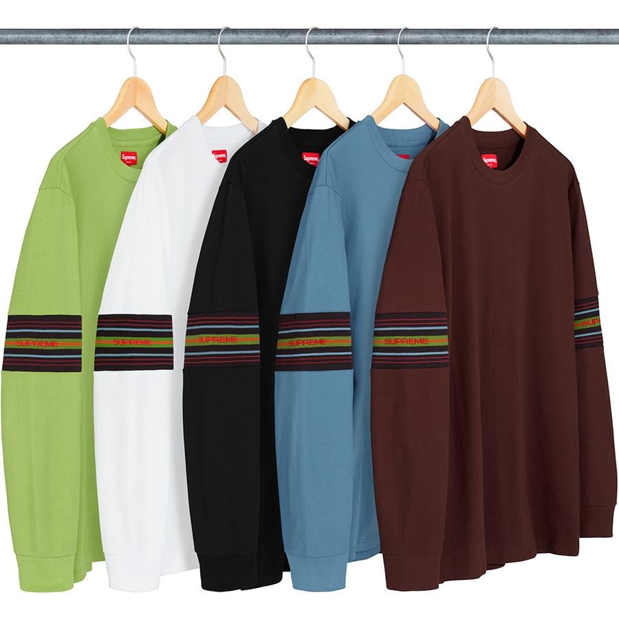 Supreme Knit Panel Stripe L S Top for fall winter 18 season