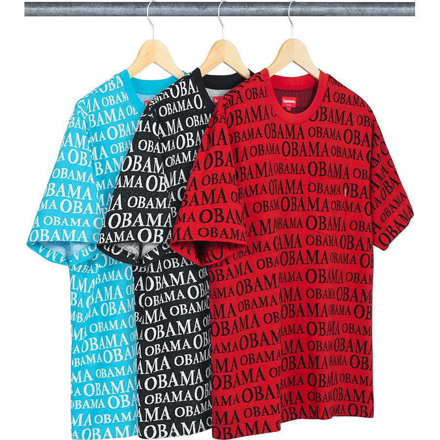 Supreme Obama Jacquard S S Top released during fall winter 18 season