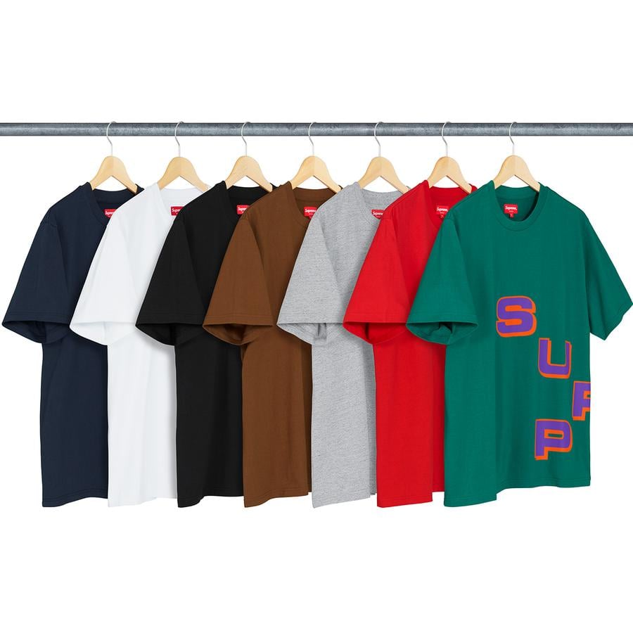 Supreme Stagger Tee for fall winter 18 season