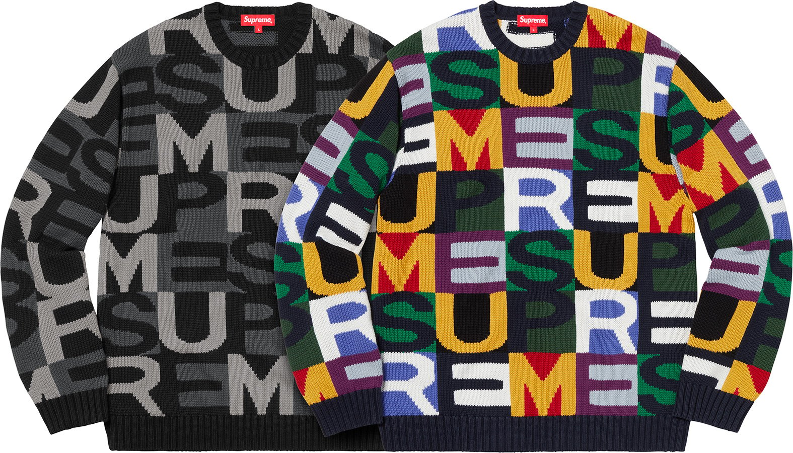 Big Letters Sweater - Supreme Community