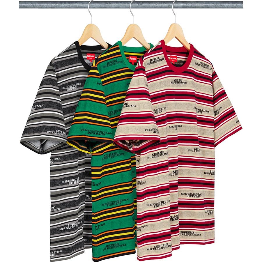 Supreme HQ Stripe S S Top for fall winter 18 season