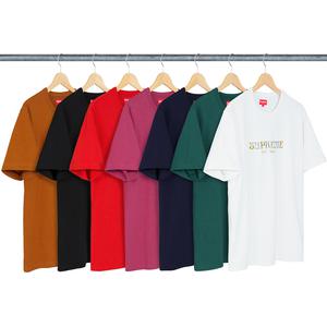 supreme nouveau logo tee black