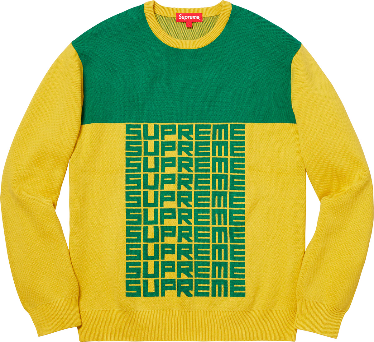 Logo Repeat Sweater - fall winter 2018 - Supreme