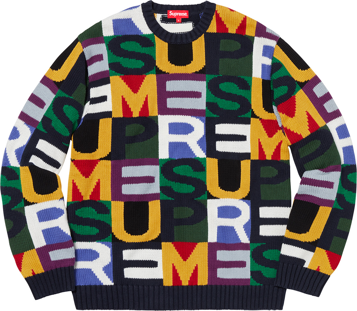 Big Letters Sweater - fall winter 2018 - Supreme