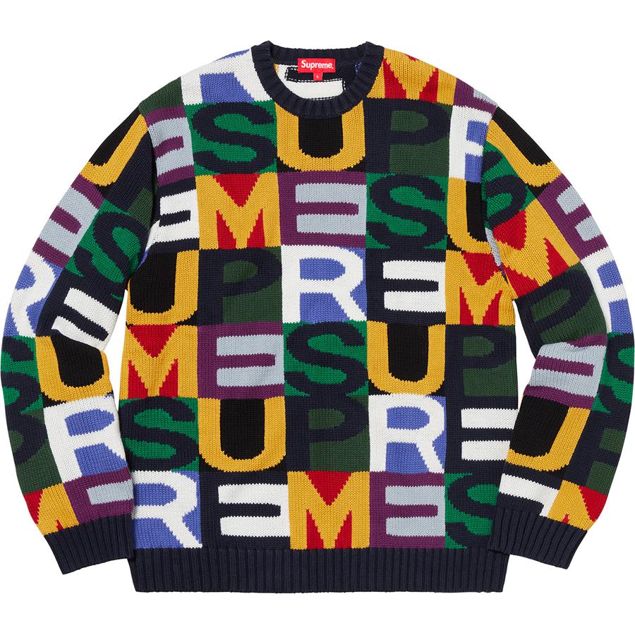 Details on Big Letters Sweater  from fall winter
                                                    2018 (Price is $168)