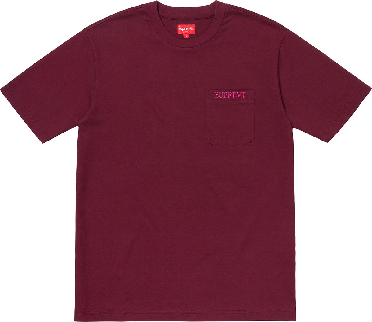 Embroidered Pocket Tee - fall winter 2018 - Supreme