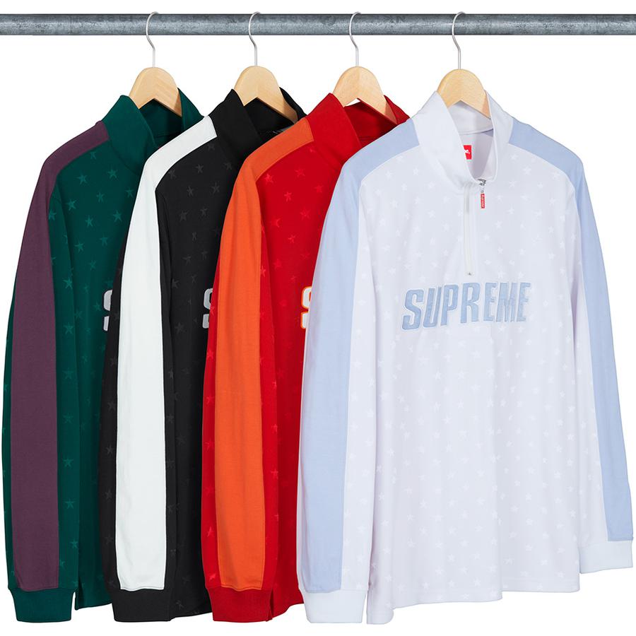 Supreme Track Half Zip Pullover released during fall winter 18 season