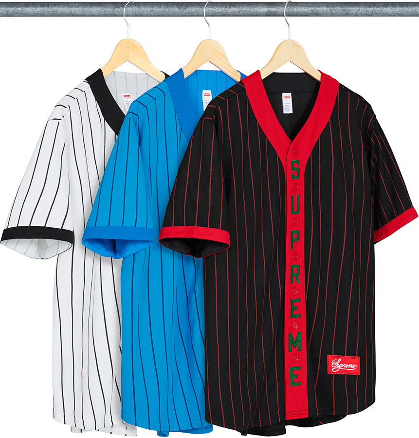 supreme baseball jersey poly