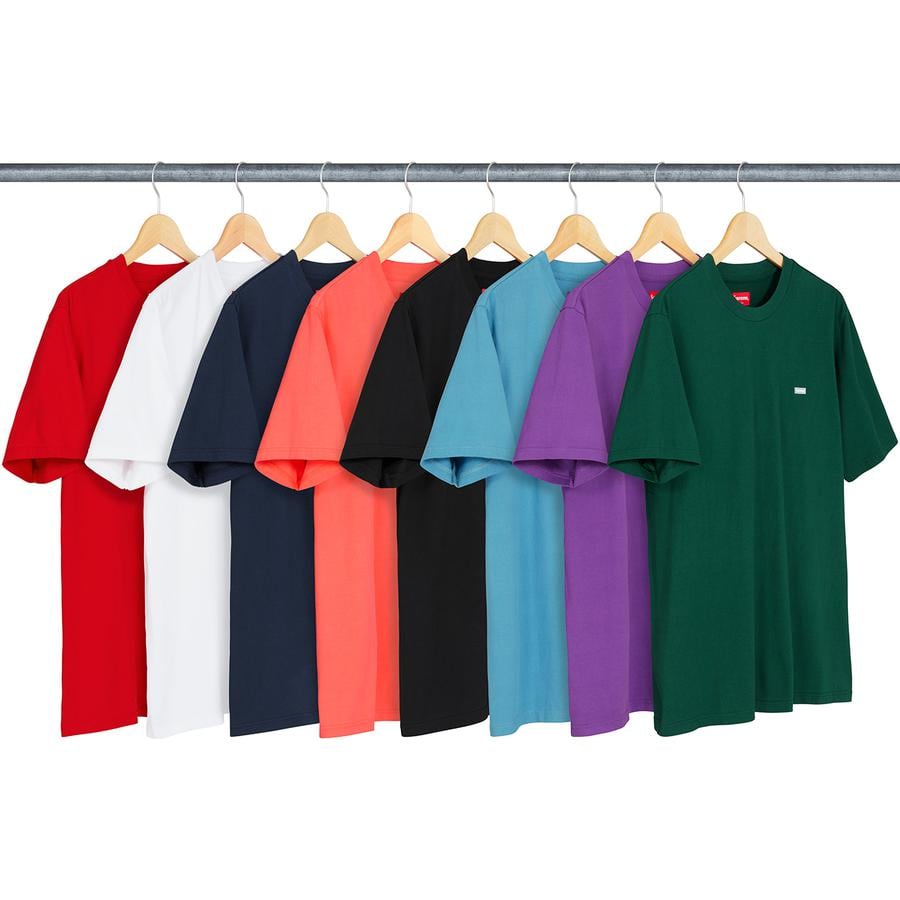 Supreme Reflective Small Box Tee released during fall winter 18 season