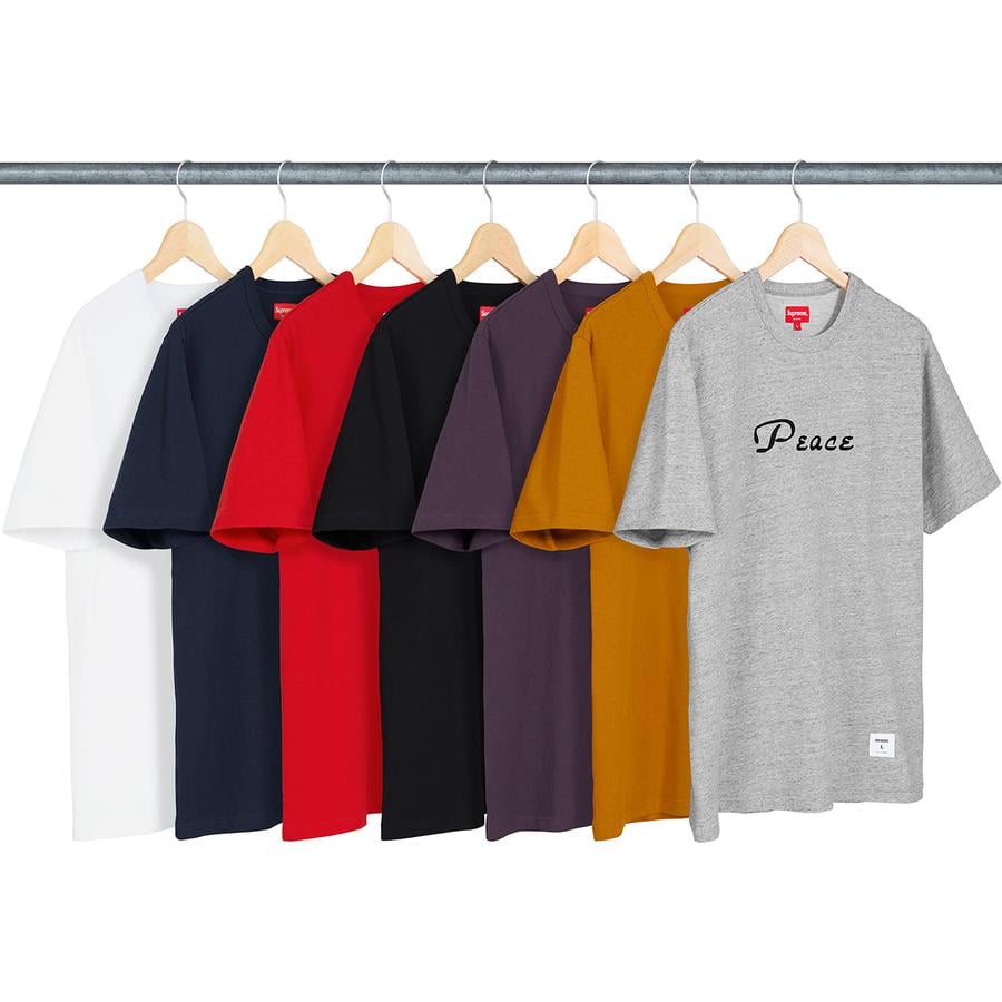 Supreme Peace S S Top released during fall winter 18 season