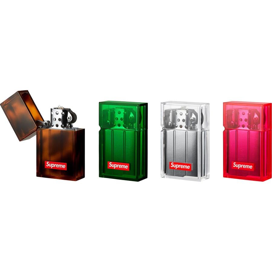 Details on Supreme Tsubota Pearl Hard Edge Lighter  from fall winter 2019 (Price is $38)